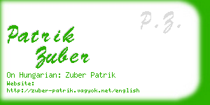 patrik zuber business card